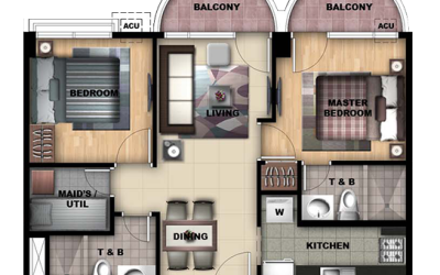 Oceanway Residences Boracay 2-bedroom Unit